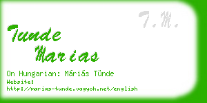 tunde marias business card